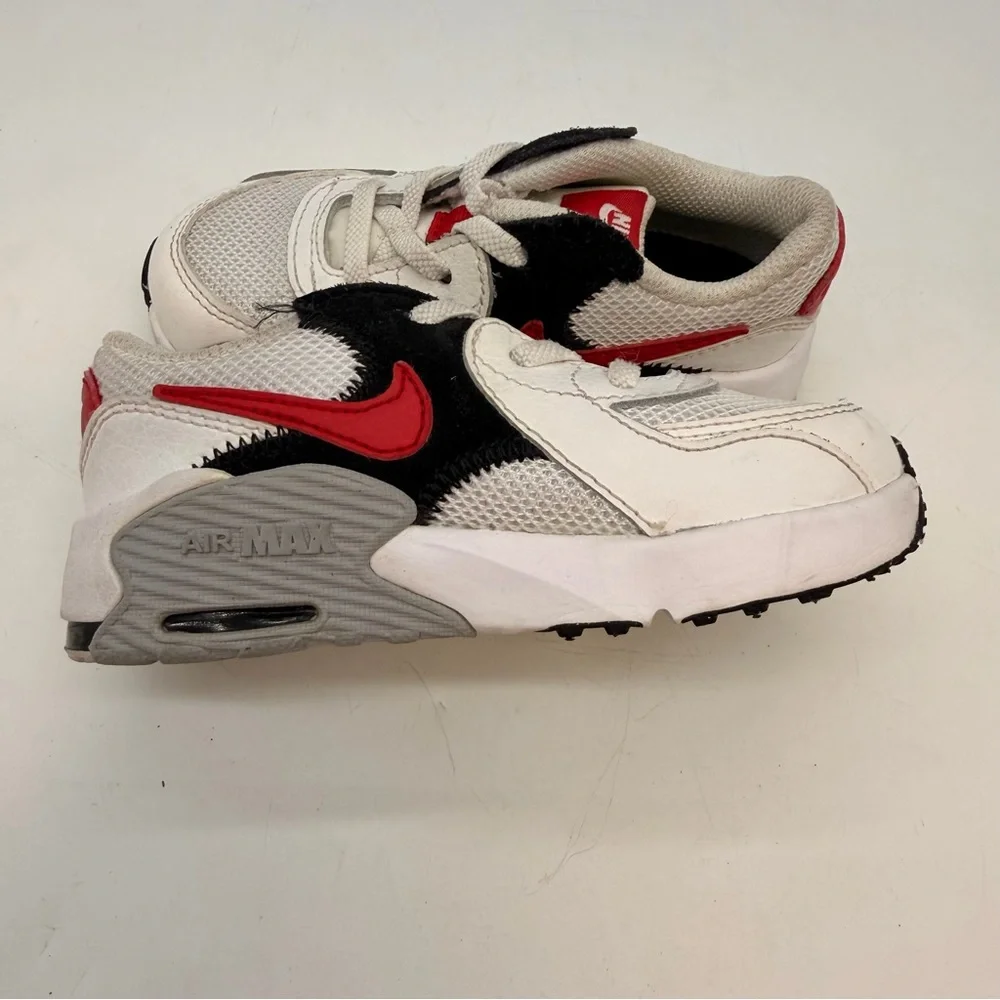 Nike Air Max Toddler Sneakers Size 8C White Red Black Kids Shoes CD6893-105 - Picture 6 of 7